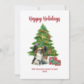 かわいいパピヨンドグッズ シーズンカード (正面)