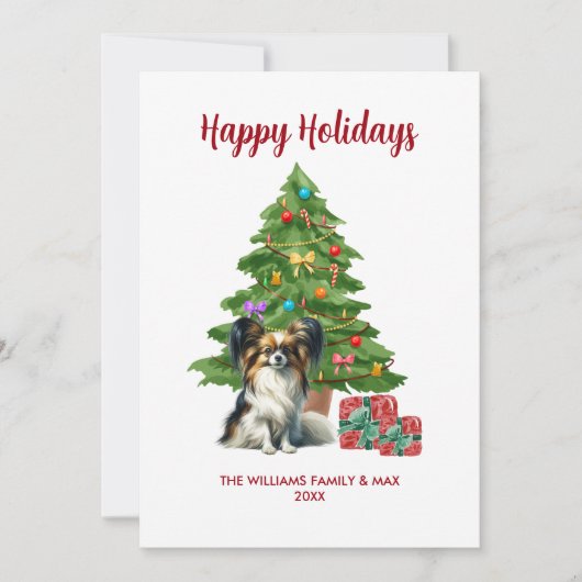 かわいいパピヨンドグッズ シーズンカード (正面)