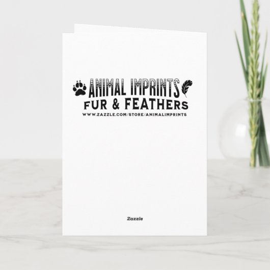 かわいいパピロンの水の色のパーソナライズされたクリスマス カード (裏面)