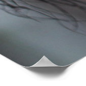 かわいいパピロン犬 ポスター (角)