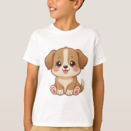 かわいいパピーキャラクターデザイン Tシャツ