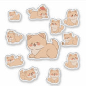 かわいいパピーステッカー シール (正面)