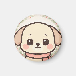 かわいいパピー フェイス マグネット