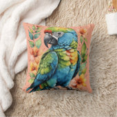 かわいいパフィン クッション (ブランケット)