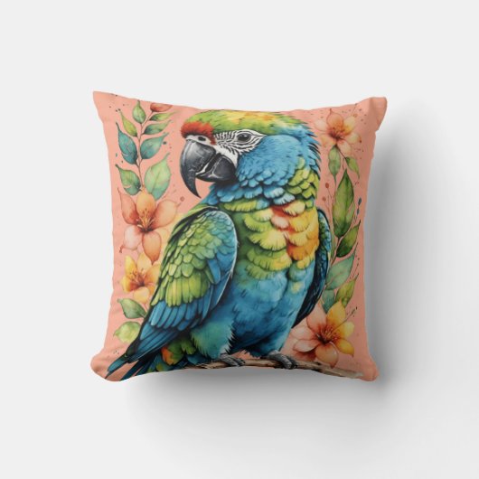 かわいいパフィン クッション (正面)