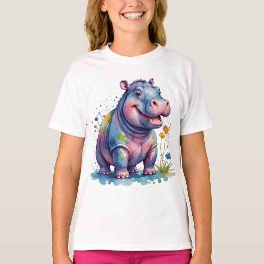 かわいいパフィン Tシャツ (正面)