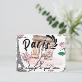 かわいいパリフランスはいつも良いアイディア ポストカード (スタンド正面)