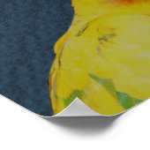 かわいいパロッツの態度感動的引用文 ポスター (角)