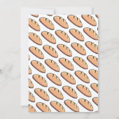 かわいいパンがオーブンで焼き上がり！ベイビーQシャワーのお知らせ 招待状 (裏面)