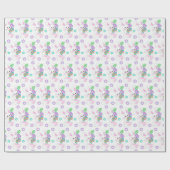 かわいいパンとイースターエッグ |イースター ラッピングペーパー (フラット)