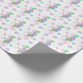 かわいいパンとイースターエッグ |イースター ラッピングペーパー (角)