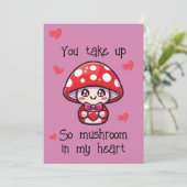 かわいいパンのバレンタインカード – キノコ シーズンカード (スタンド正面)