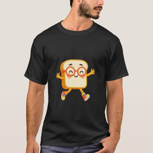 かわいいパンキャラクターのジャンプ Tシャツ (正面)
