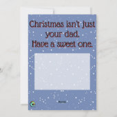 かわいいパンククリスマスレッドホリデーカード シーズンカード (裏面)