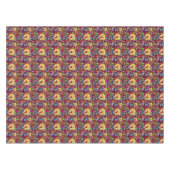 かわいいパンクパーティードードルパーソナライズされたズ テーブルクロス (正面(横))