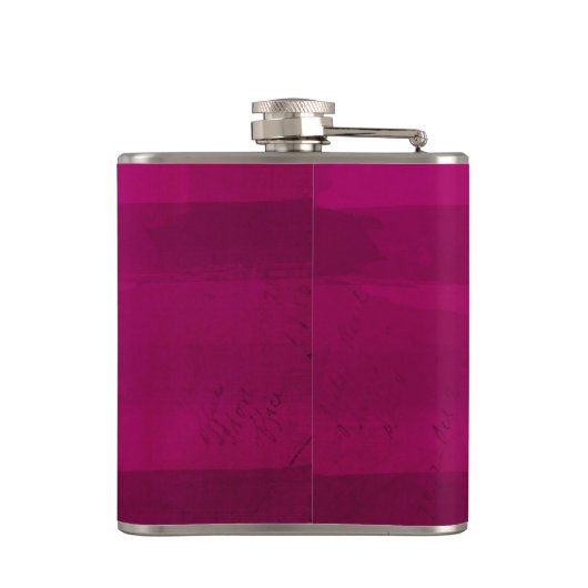 かわいいパンクロックゾンビガール図解入りの、写真付きの フラスク (裏面)