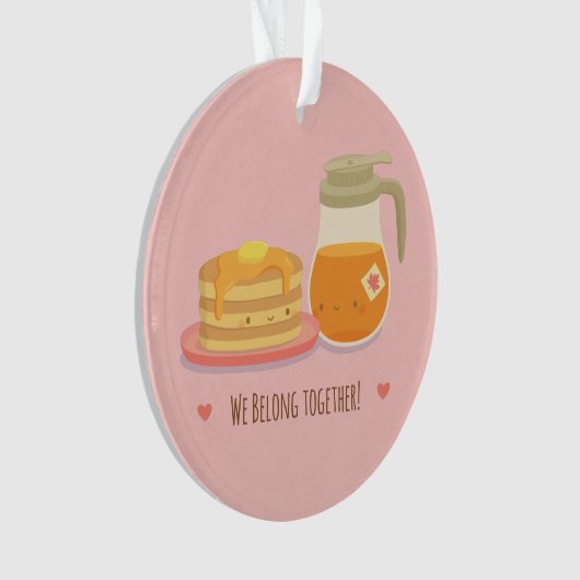 かわいいパンケーキおよびかえではオーナメント一緒に属します オーナメント (正面)