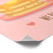 かわいいパンケーキとメープルシロップのキッチンウォールデコール ポスター (角)