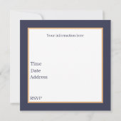 かわいいパンケーキの朝食パーティー 招待状 (裏面)