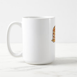 かわいいパンケーキの盛り合わせ シロップとベリー添え コーヒーマグカップ