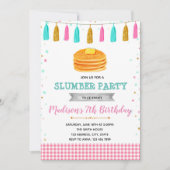 かわいいパンケーキの誕生日の招待状 招待状 (正面)