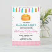 かわいいパンケーキの誕生日の招待状 招待状 (スタンド正面)