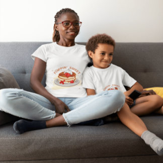 かわいいパンケーキスタックTシャツ – おもしろい Brunch Tee Tシャツ