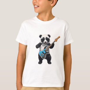 かわいいパンダがギターを弾く、音楽パンダ愛好家 Tシャツ