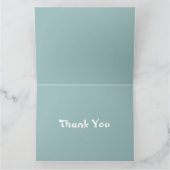 かわいいパンダがタピオカを飲む、ボバティー サンキューカード (内部)