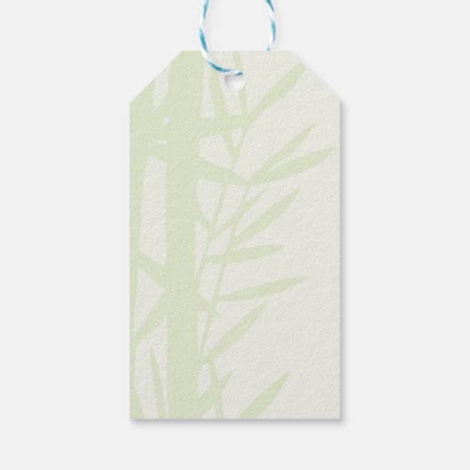 かわいいパンダが可愛い水彩赤ちゃんシャワー ギフトタグ (裏面)