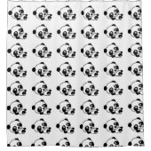 かわいいパンダくまのシャワー・カーテン シャワーカーテン (正面)