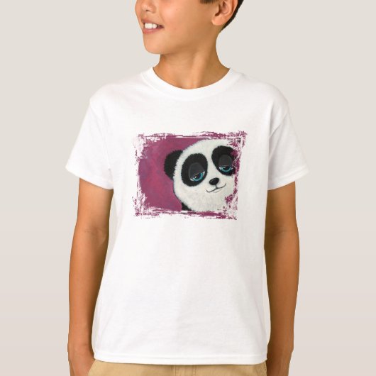 かわいいパンダくまのTシャツ Tシャツ (正面)