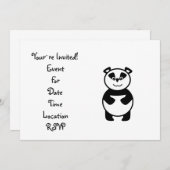 かわいいパンダくま 招待状 (正面/裏面)