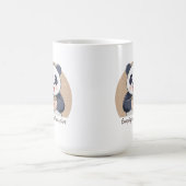 かわいいパンダとコーヒー コーヒーマグカップ (中央)