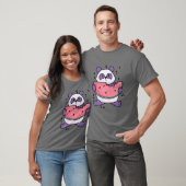 かわいいパンダとスイカ Tシャツ (ユニセックス)