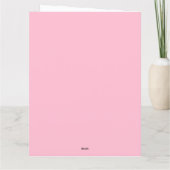 かわいいパンダとハート子供の誕生日 パーソナライズされた カード (裏面)