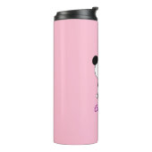 かわいいパンダとピンクのハート タンブラー (回転左)