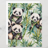 かわいいパンダと竹 (正面/裏面)