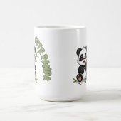 かわいいパンダと竹 - 愛らしい  コーヒーマグカップ (中央)