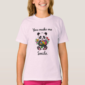 かわいいパンダに笑顔にしてもらおう Tシャツ