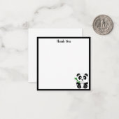 かわいいパンダのありがとうございます ノートカード (正面/裏面インサイチュ)
