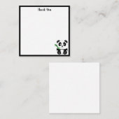 かわいいパンダのありがとうございます ノートカード (正面/裏面)