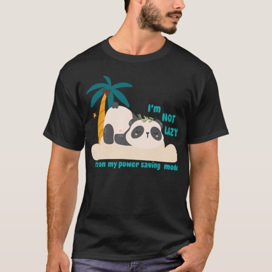 かわいいパンダのゆるキャラ Tシャツ (正面)