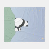 かわいいパンダのアンダースターズ フリースブランケット (正面(横))