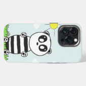かわいいパンダのイラスト iPhoneケース (裏面横)