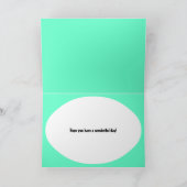 かわいいパンダのカスタマイズ可能な誕生日カード カード (内部)