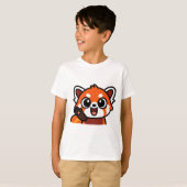 かわいいパンダのキャラクターTシャツ Tシャツ (正面フル)