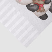 かわいいパンダのクマとローズブーケ 薄葉紙 (詳細)