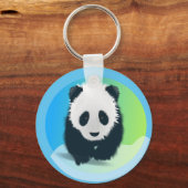 かわいいパンダのクマのキーチェーン キーホルダー (正面)