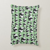 かわいいパンダのクマのパターン アクセントクッション (裏面(縦))